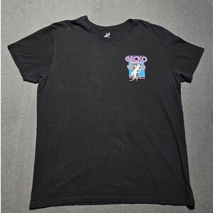 Gecko Hawaii Muscle Beach Graphic T Shirt Mens XL Black 90s Retro Novelty VTG